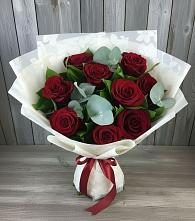 Букет цветов из:  Розы #REPLACE_PRED# Белый Городок