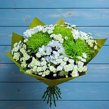 Букет цветов из:  Хризантемы в Белый Городок