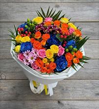 Букет цветов из:  Розы и Хризантемы в Белый Городок