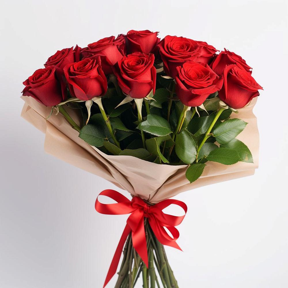 Букет 11 Красных роз Эдлесс Лав в Белый Городок